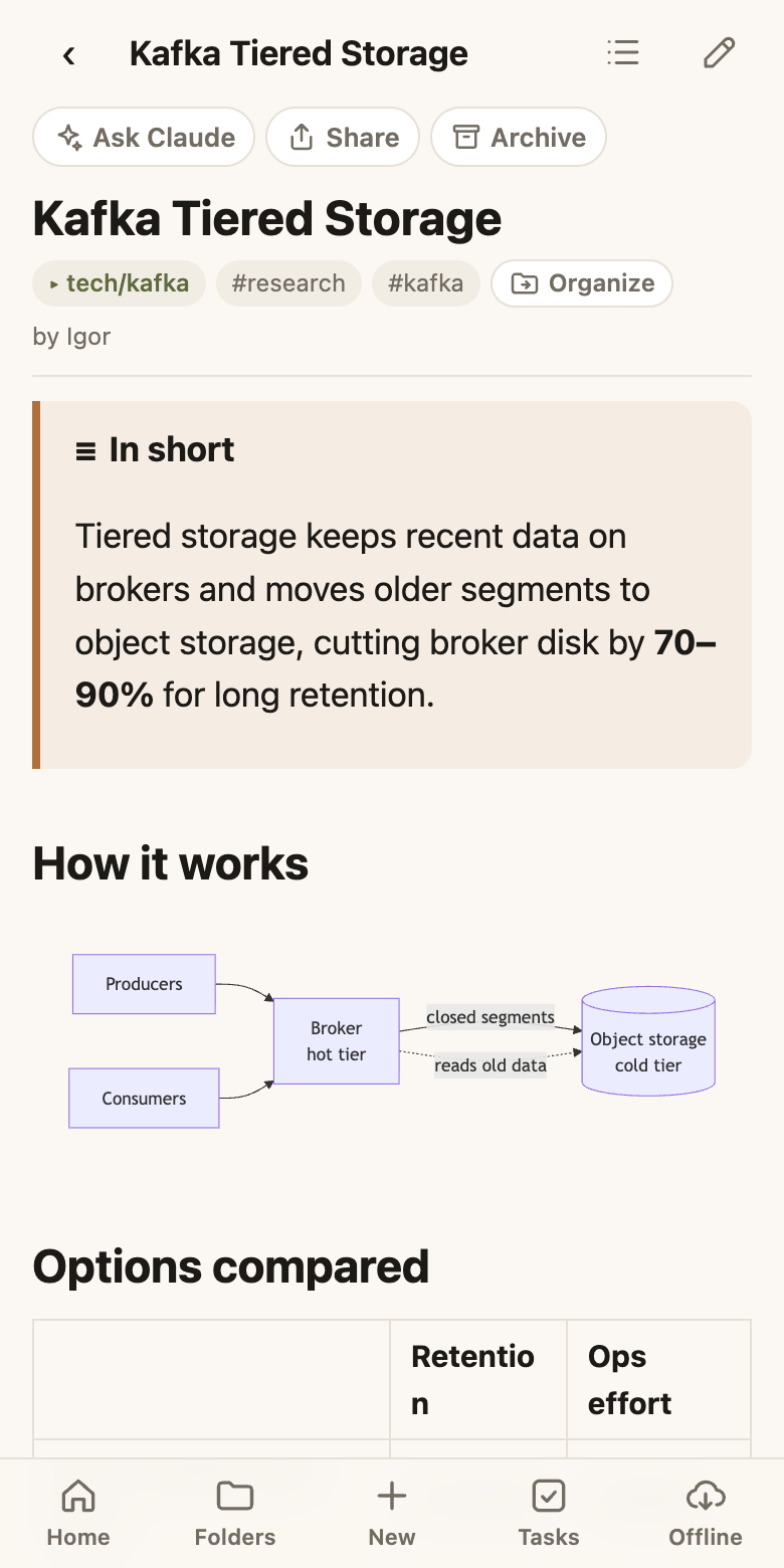 A note with a diagram